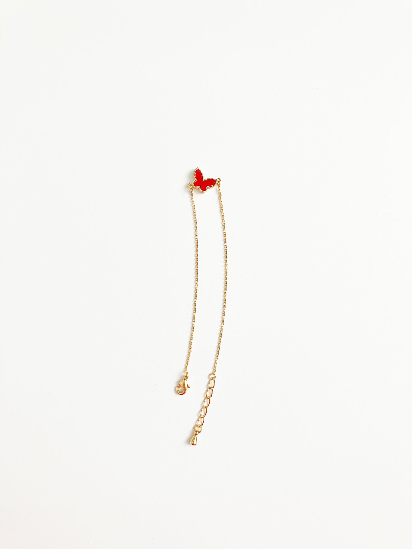 Carnelian Mini Butterfly Adjustable Bracelet