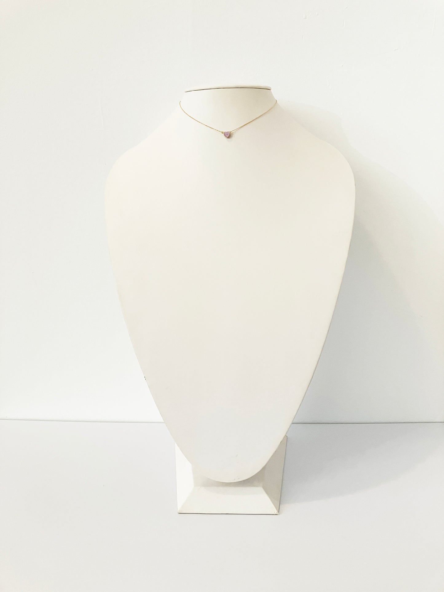 Candy Heart Necklace in Lilac Mother of Pearl