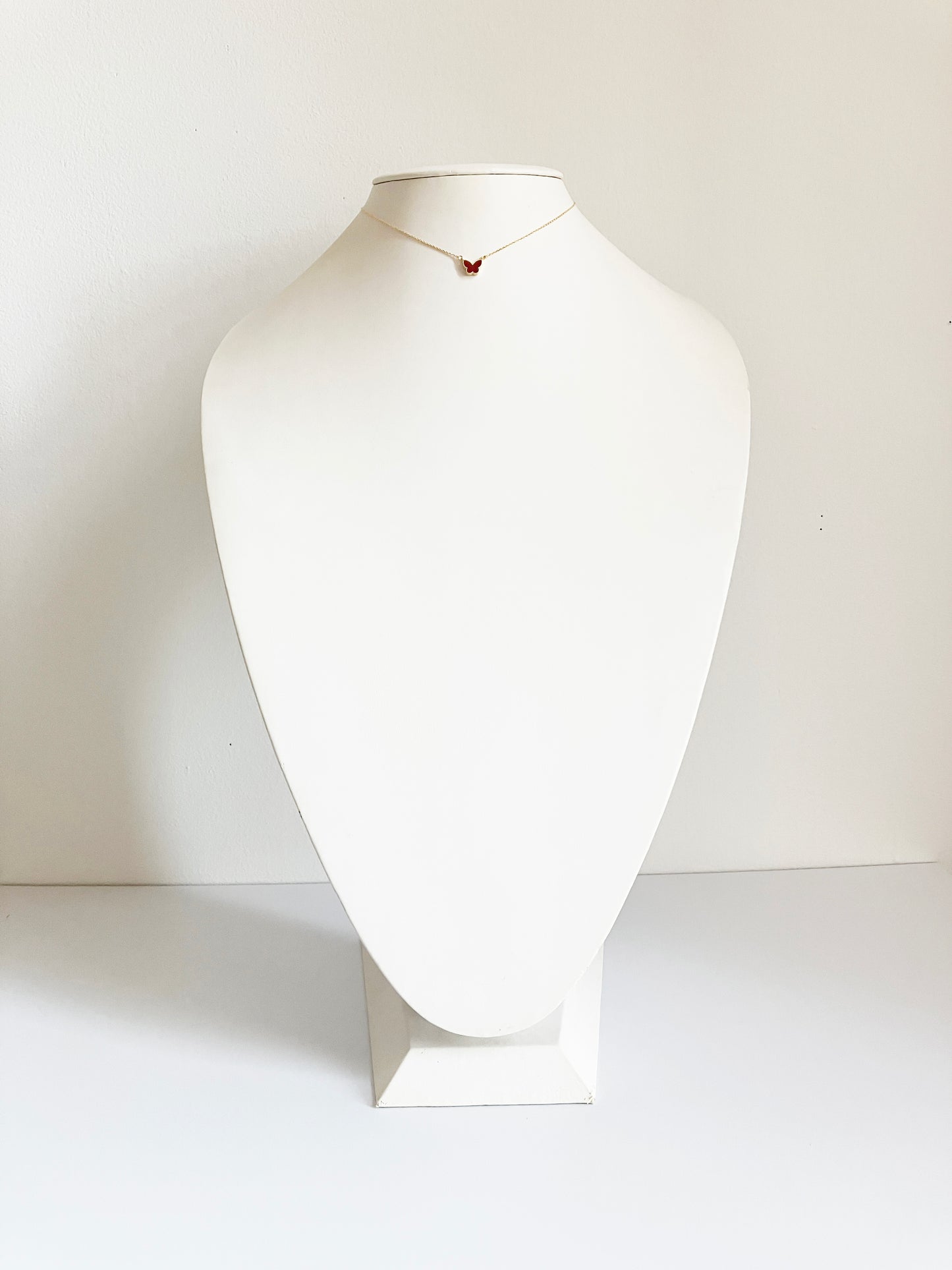 Carnelian Mini Butterfly Adjustable Necklace