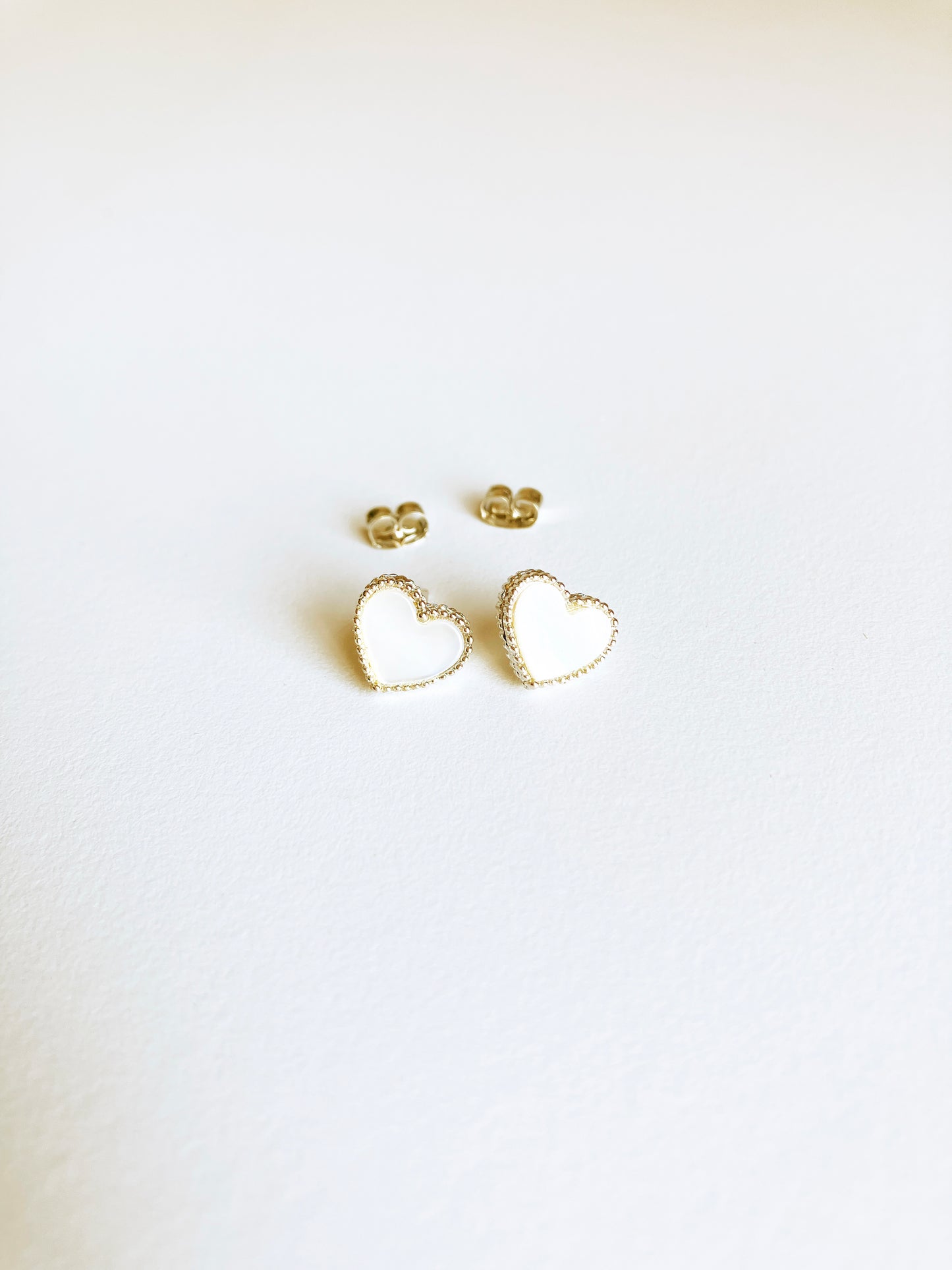 Mother of Pearl Darling Earrings in Silver