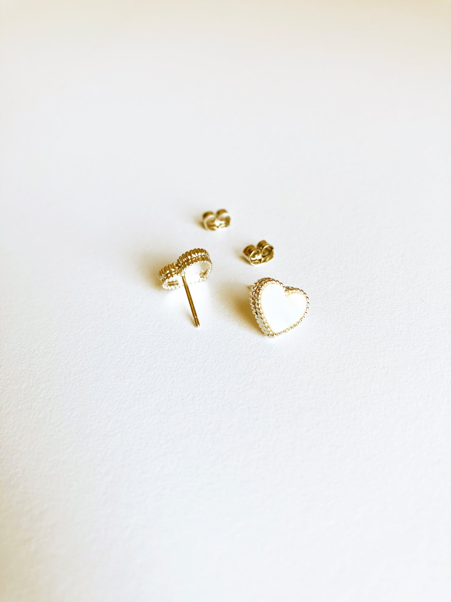 Mother of Pearl Darling Earrings in Silver