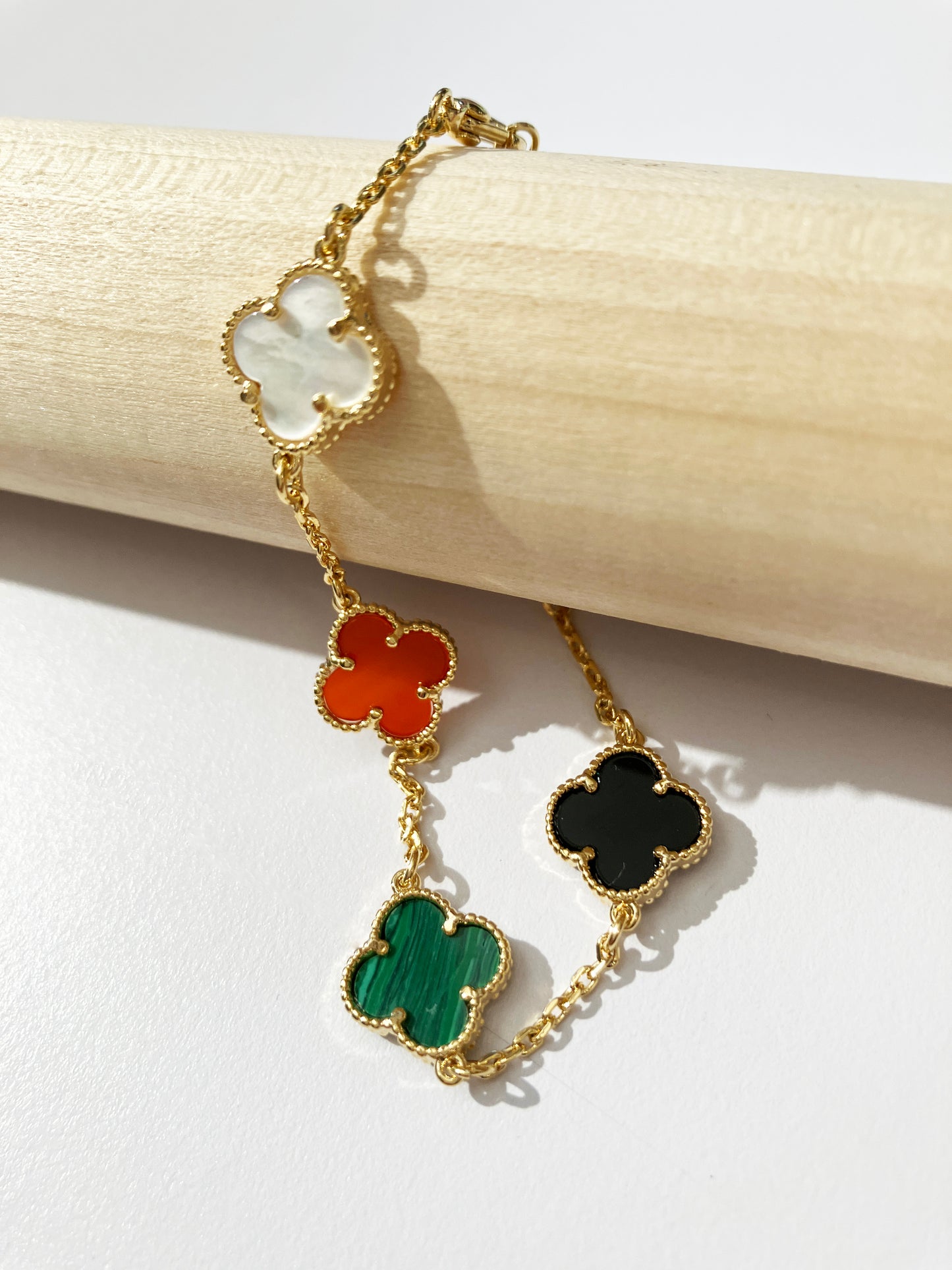 Onyx Butterfly Stud Earrings in Gold