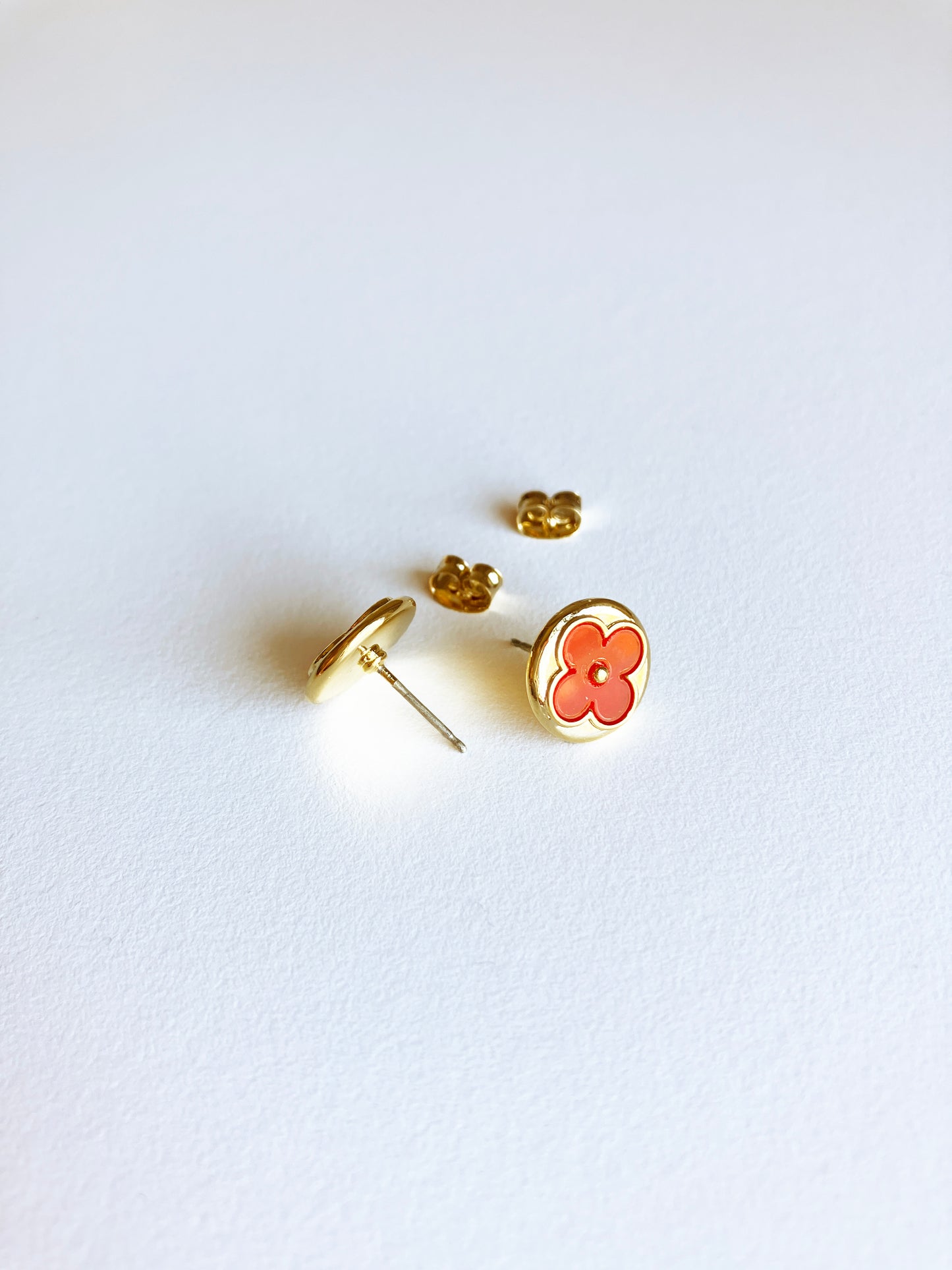 Carnelian Moonflower Earrings