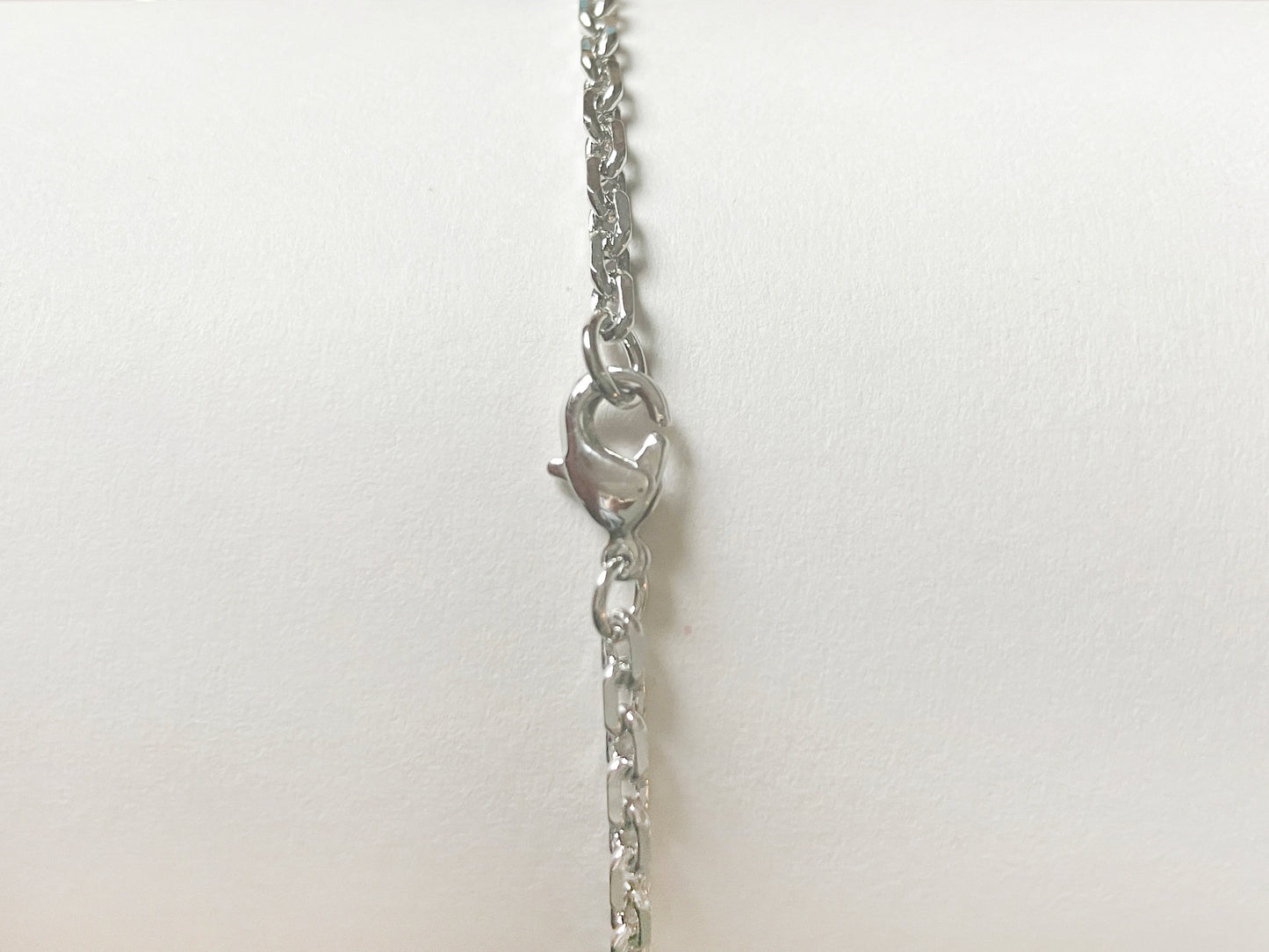 Onyx Quatrefoil Silver Plated Necklace