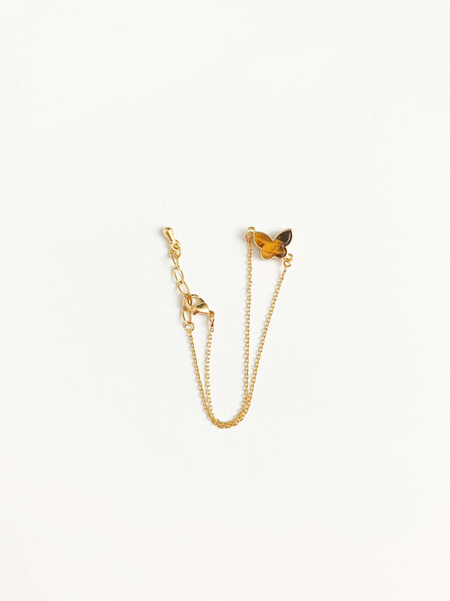 Amber Mini Butterfly Adjustable Bracelet