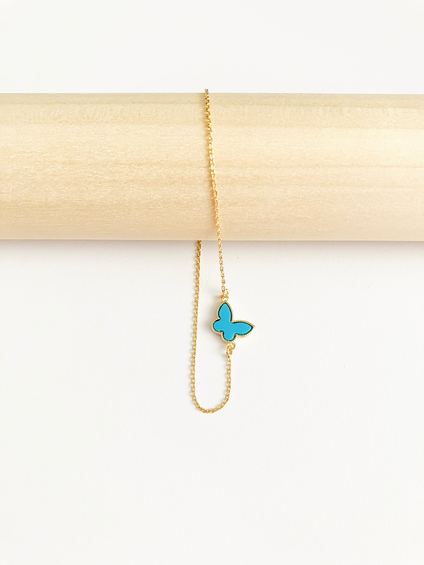 Turquoise Mini Butterfly Adjustable Bracelet