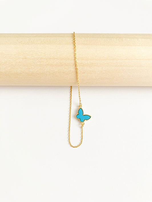 Turquoise Mini Butterfly Adjustable Bracelet