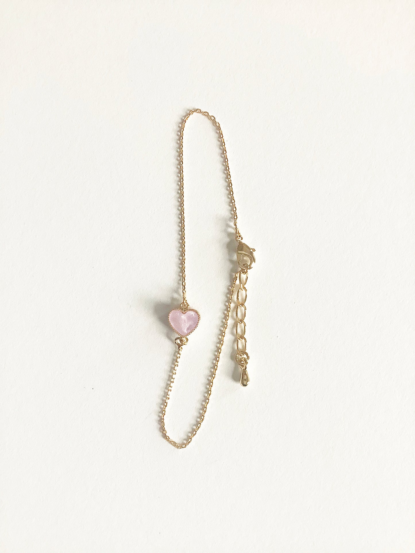 Candy Heart Bracelet in Lilac Mother of Pearl