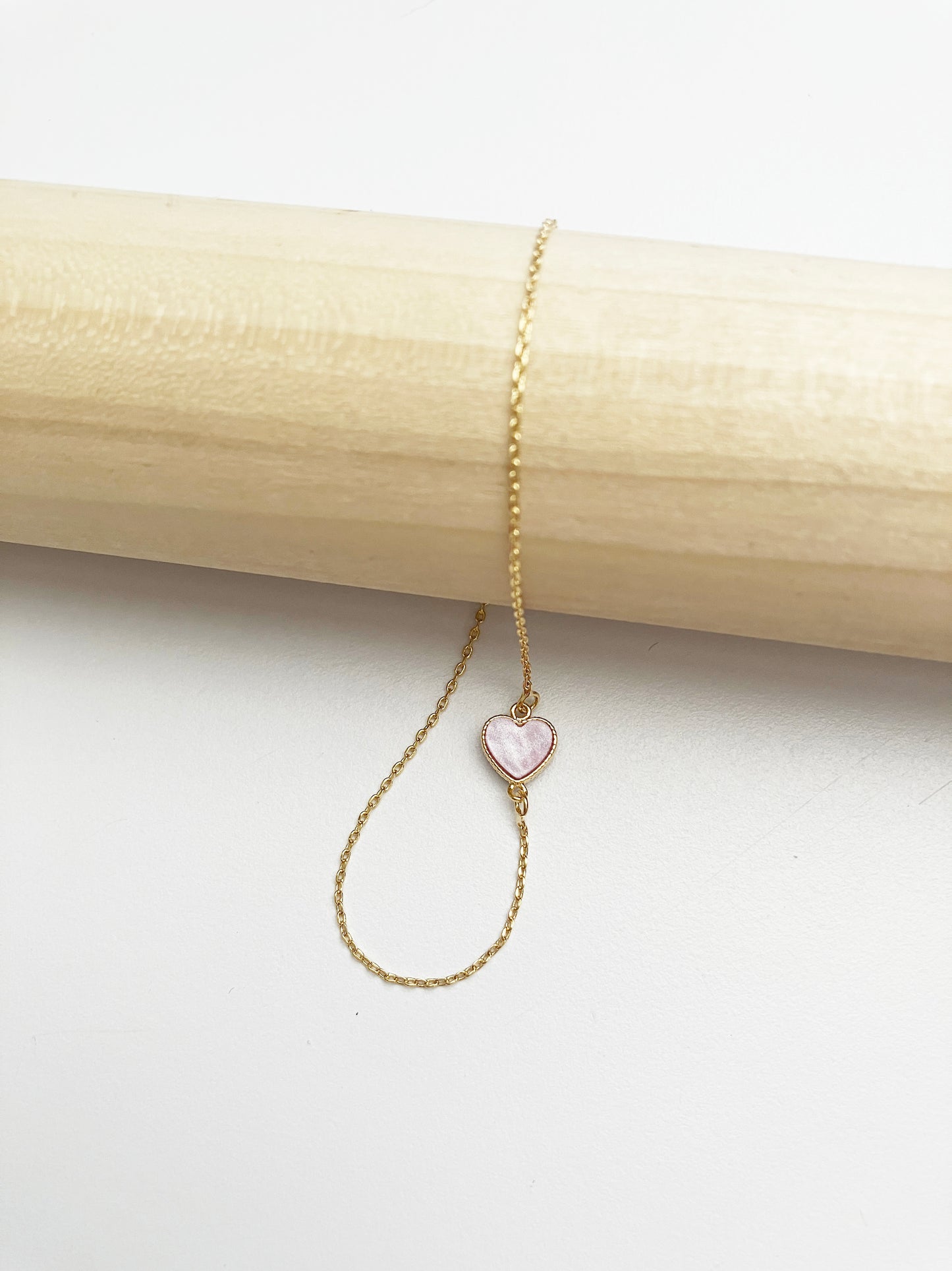 Candy Heart Bracelet in Lilac Mother of Pearl