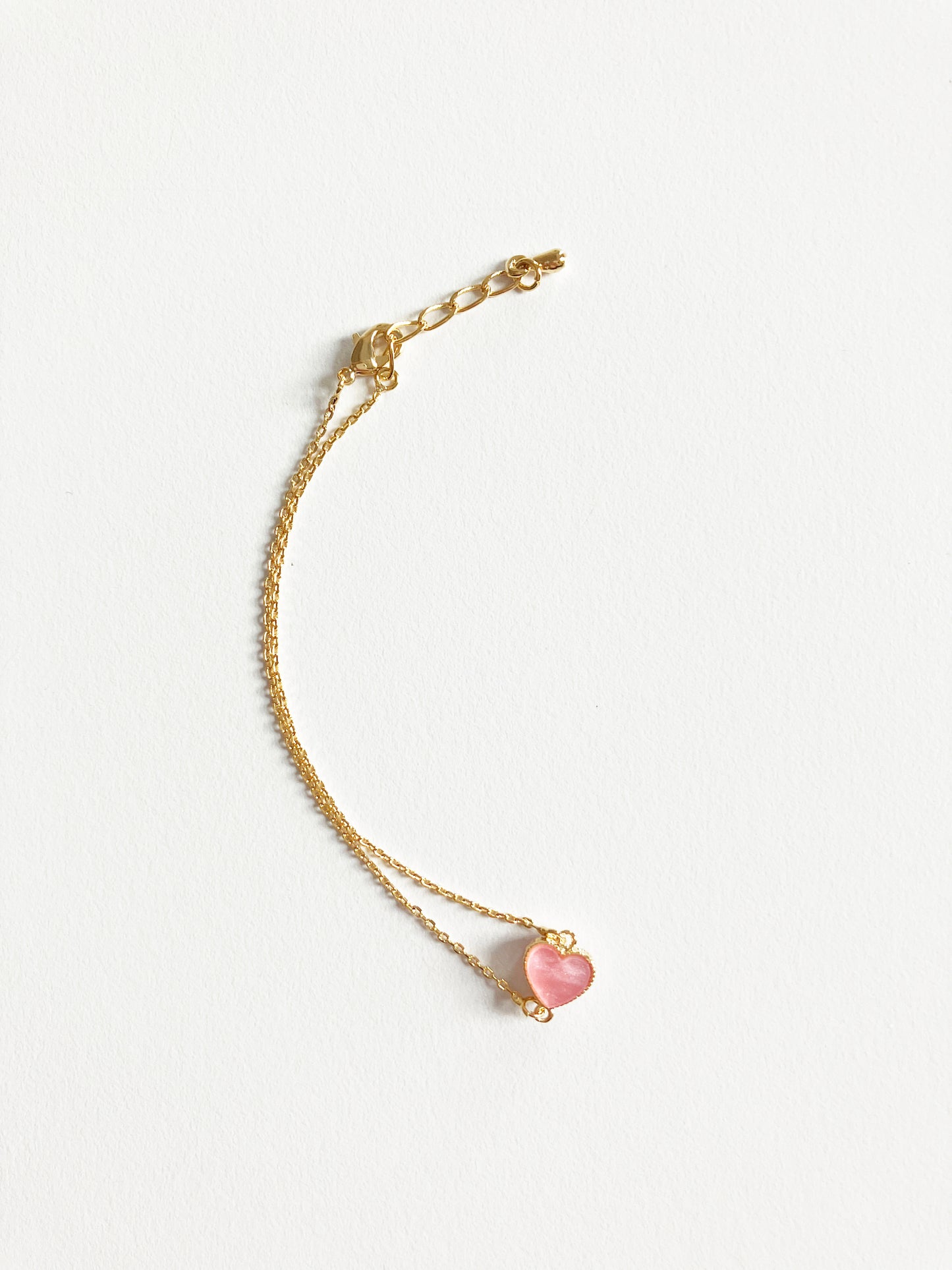 Candy Heart Bracelet in Pink Mother of Pearl