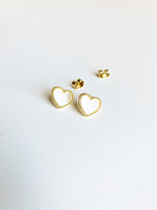 Mother of Pearl Darling Earrings in Gold