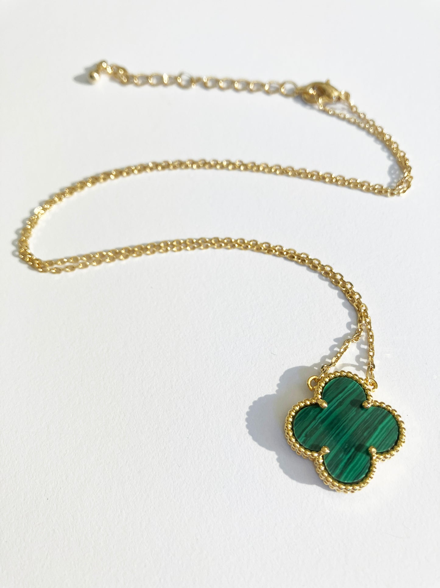Butterfly Chain Bracelet in Malachite and Gold