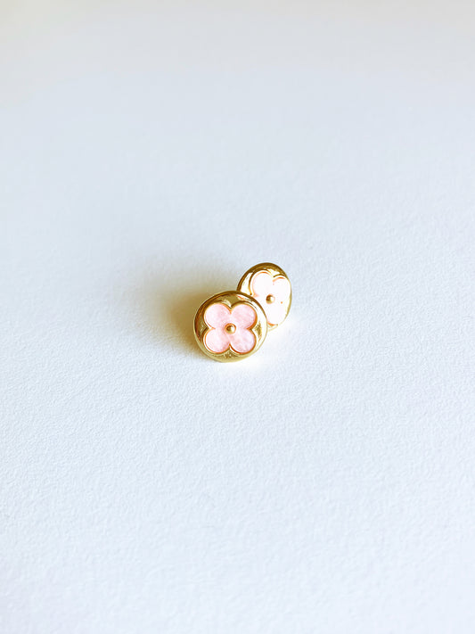 Pink Mother of Pearl Moonflower Earrings