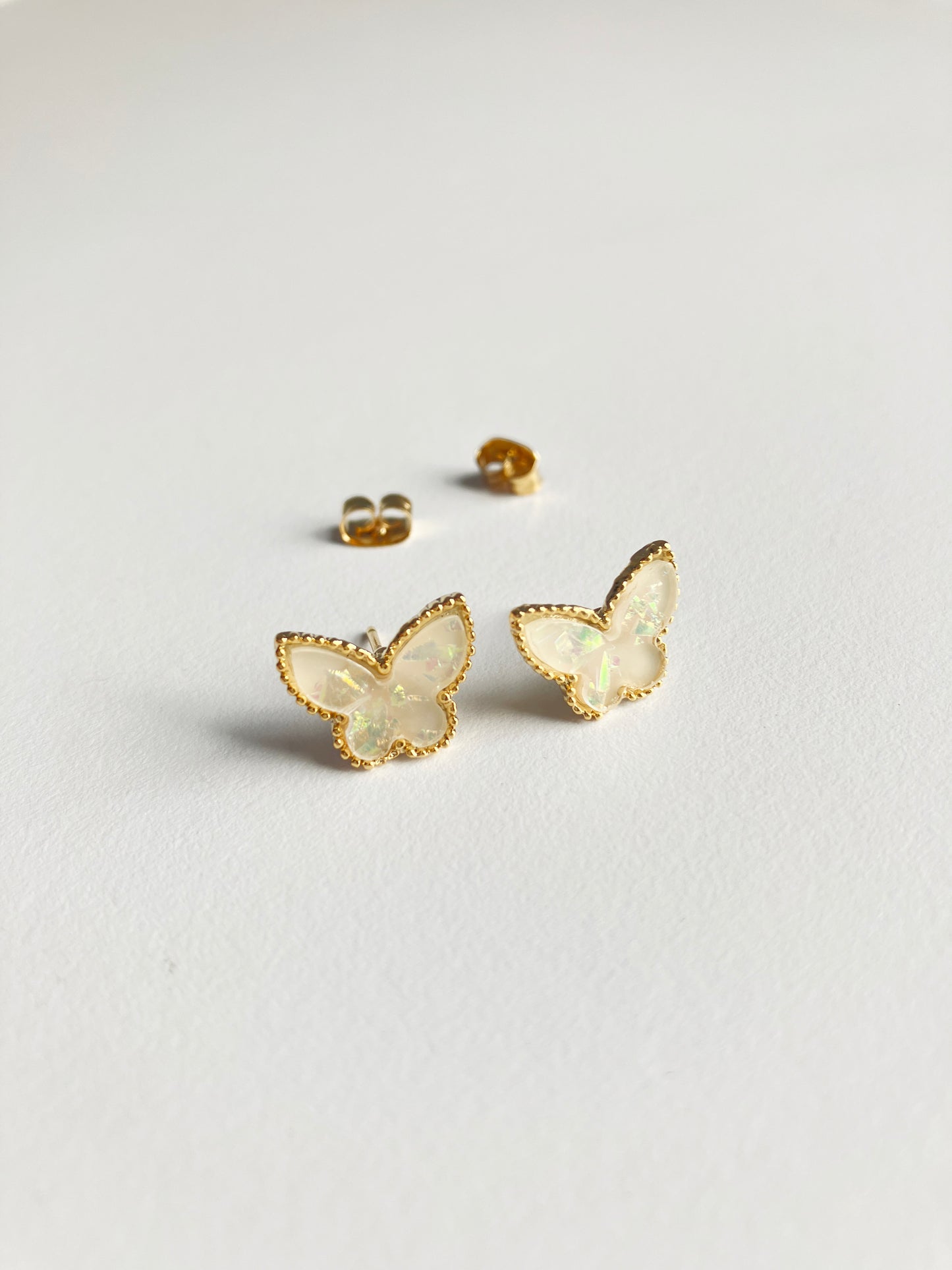 Opal Butterfly Earrings