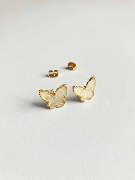Opal Butterfly Earrings