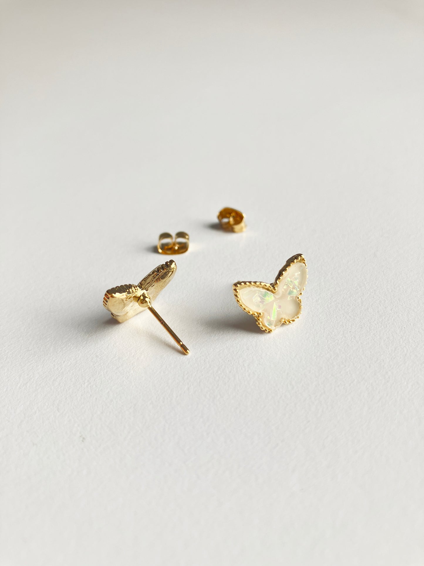Opal Butterfly Earrings