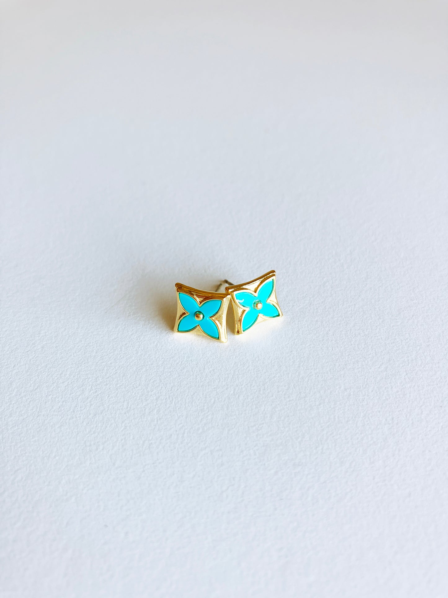 Turquoise Starflower Earrings