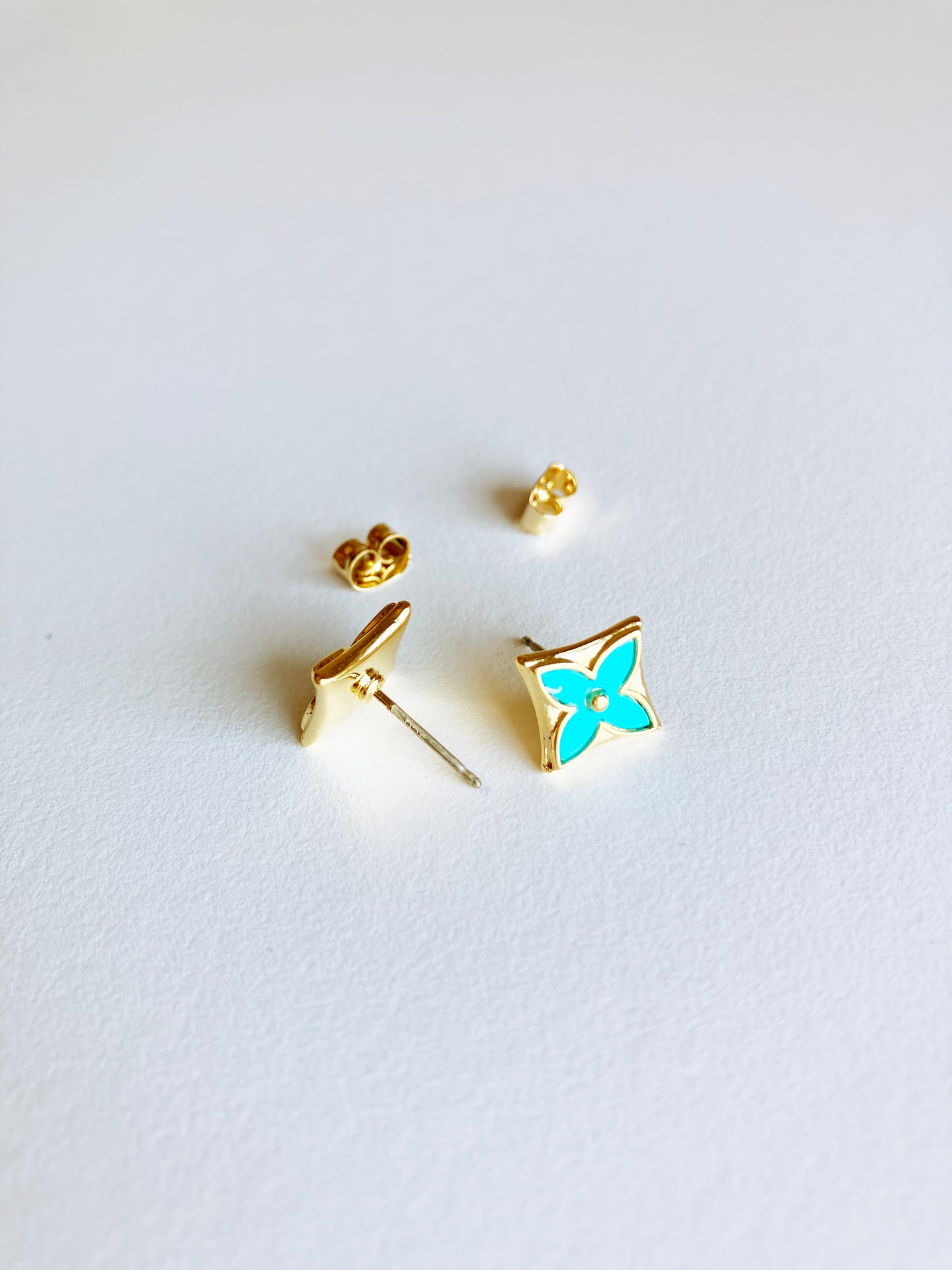 Turquoise Starflower Earrings