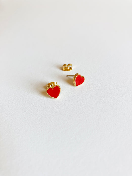 Carnelian Sweetheart Earrings