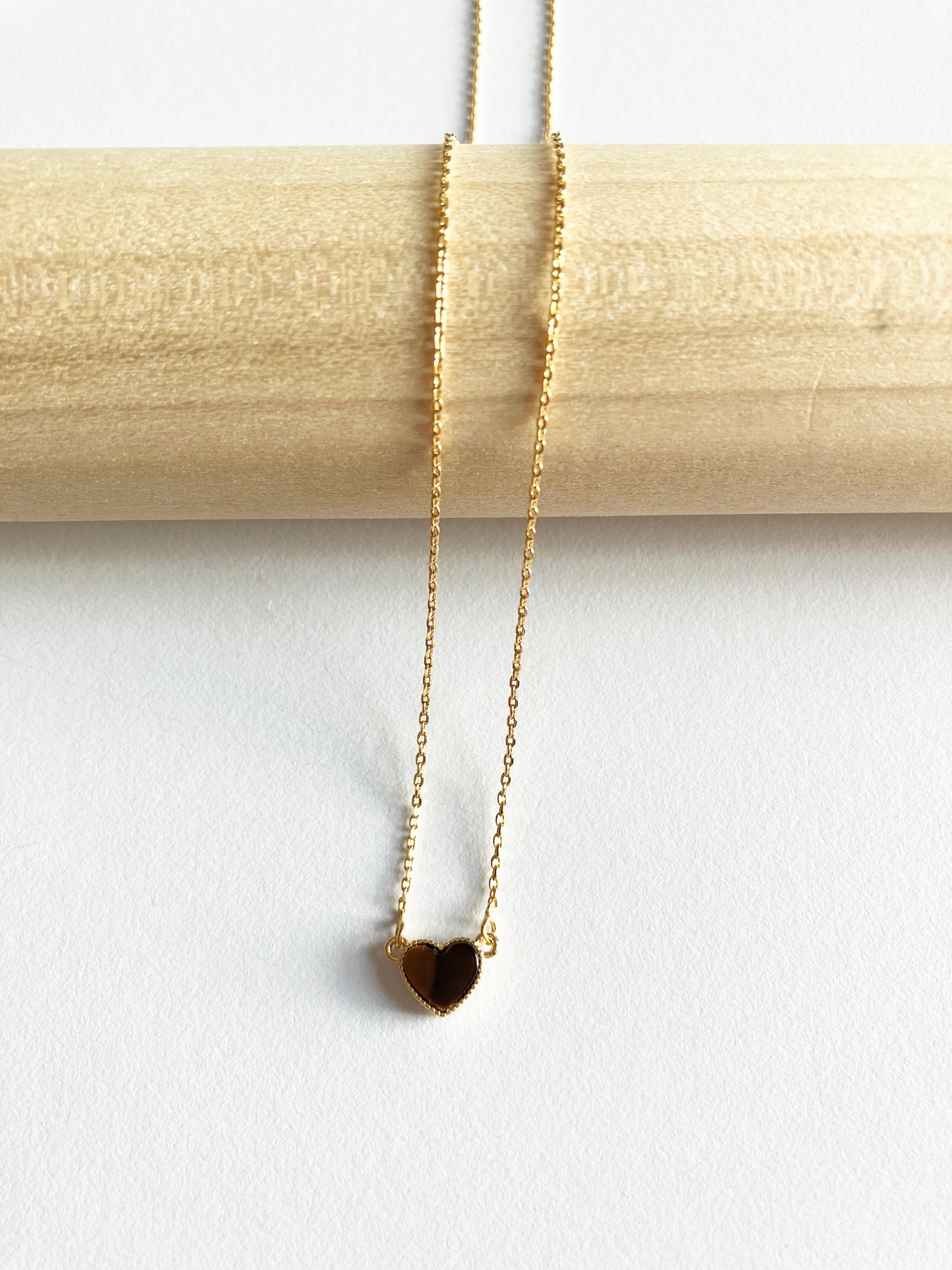 Tiger Eye Sweetheart Necklace