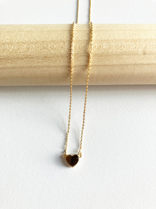 Tiger Eye Sweetheart Necklace
