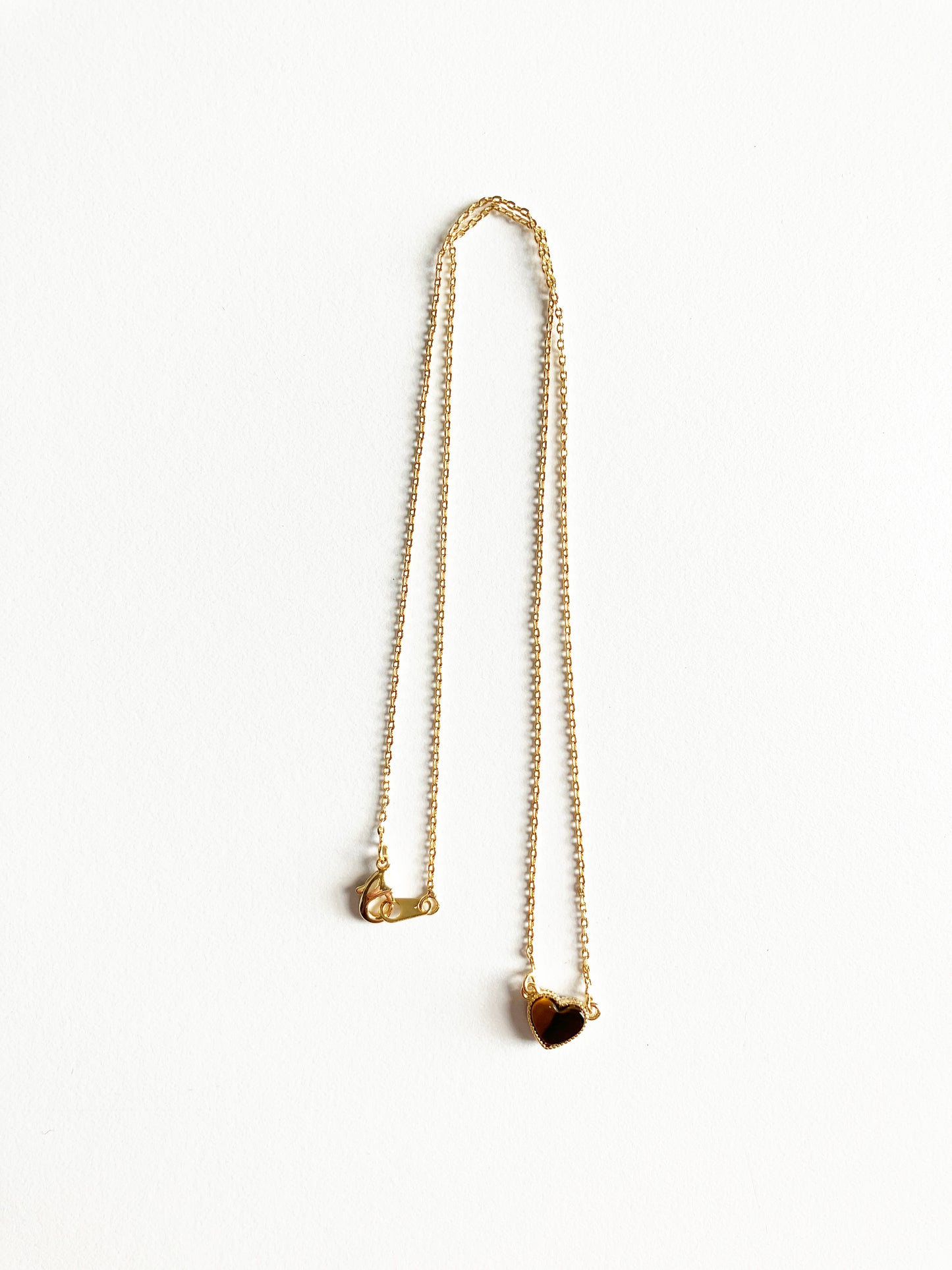 Tiger Eye Sweetheart Necklace